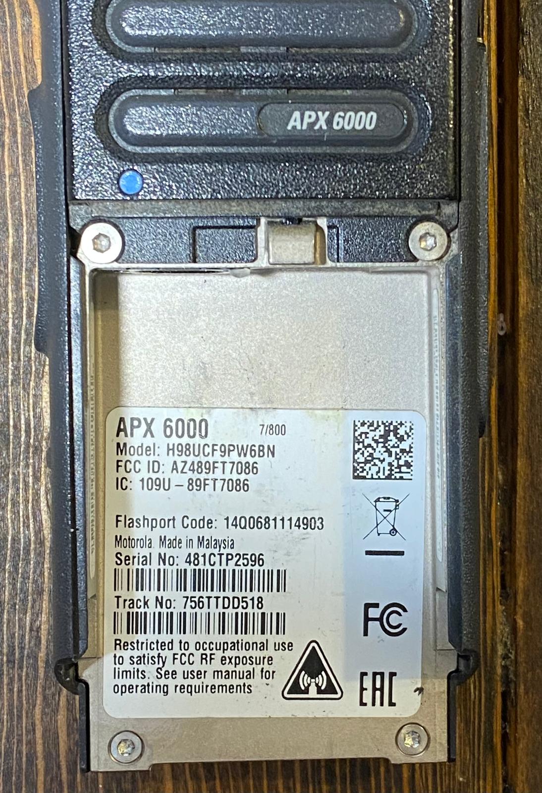 Motorola APX6000 BN 7/800